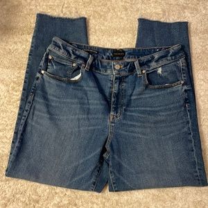 Blue Talbots Everyday Relaxed 5-pocket Denim Jean 12 27